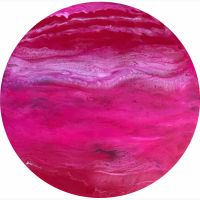 Картина в стиле Resin Art Розовый Марс