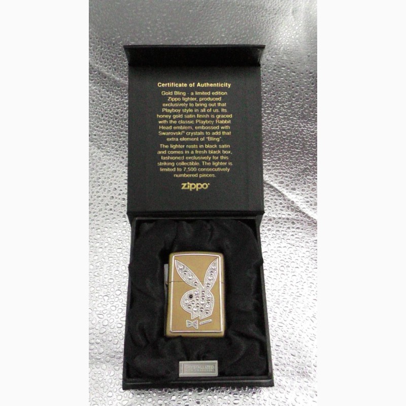 Продам Zippo Lighter Playboy Limited Edition Gold Swarovski