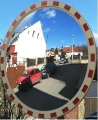 Фото 2. Сферическое дорожное зеркало Mega 750 ( диаметр 750 мм )