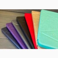 Треугольный Фиолетовый Чехол Logfer Smart Origami Leather Embossing для IPad