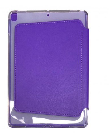 Фото 4. Треугольный Фиолетовый Чехол Logfer Smart Origami Leather Embossing для IPad
