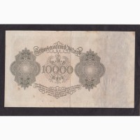 10 000 марок 1923г. М 1825271. Германия. тип. 2 (большой размер)