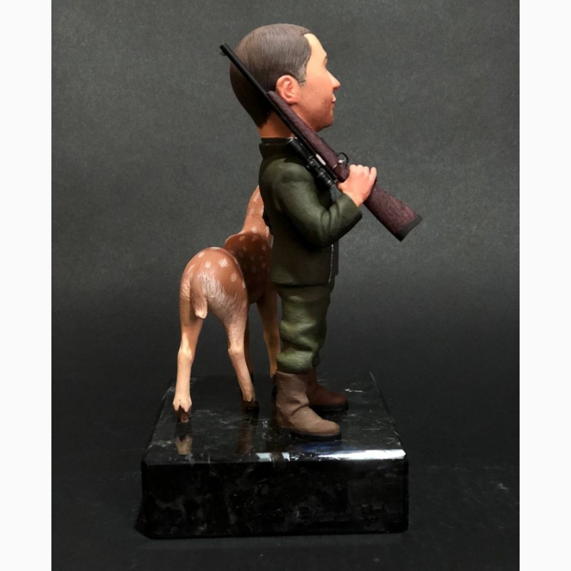 Фото 2. Шаржевая статуэтка охотник по фото подарок который удивит, шаржевые статуэтки под заказ