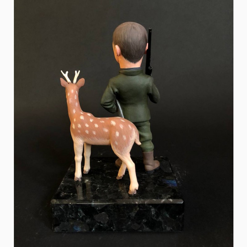 Фото 3. Шаржевая статуэтка охотник по фото подарок который удивит, шаржевые статуэтки под заказ