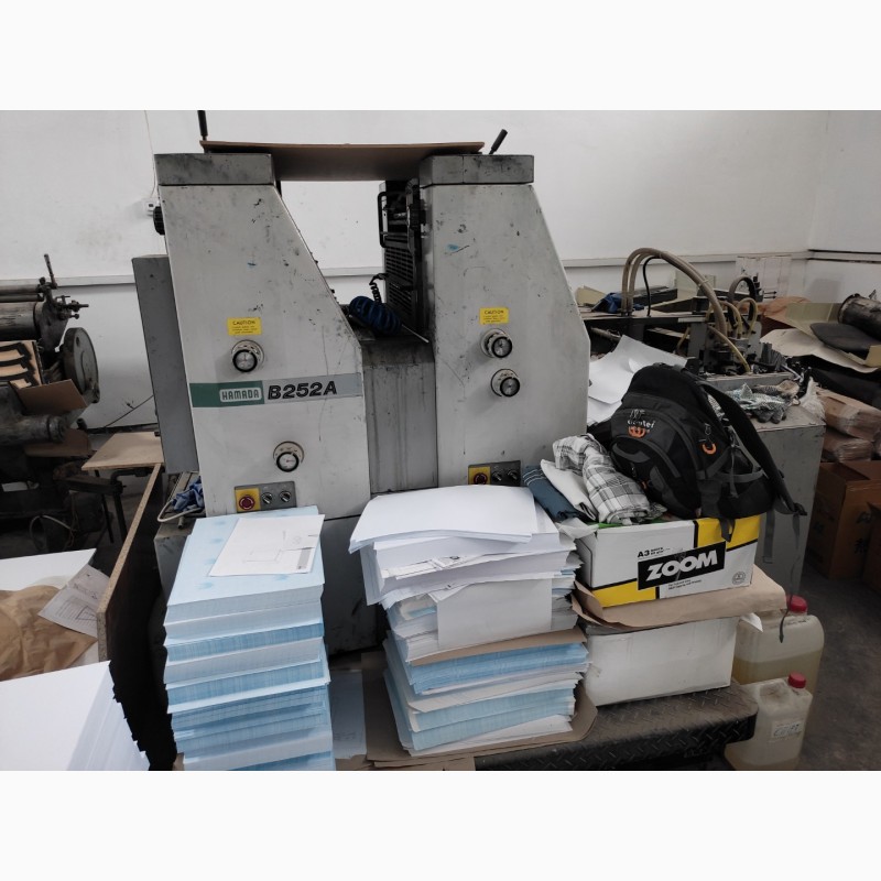 Фото 2. Продам офсетную печатную машину Hamada B 252A 2 краски В3 формат