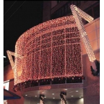 Световая иллюминация, новогоднее оформление фасадов, украшение крыш домов гирляндами в Ки