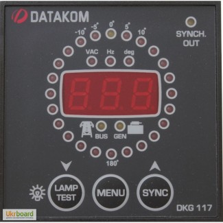 DATAKOM DKG-117 синхроскоп и контроллер синхронизующего реле