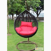 Плетеное кресло-качель кокон Гарди