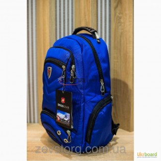 Яркий синий рюкзак отличного качества