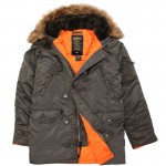 Мужская зимняя куртка Аляска Slim fit N-3B Alpha industries USA