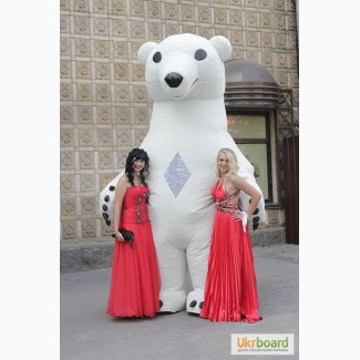 Закажите ростовую куклу Белый медведь на корпоративный праздник