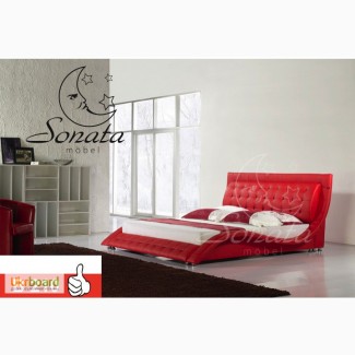 Кожаная кровать от Sonata Mobel