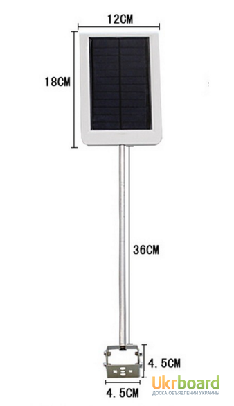 Фото 2. Светильник фонарь на солнечной батарее 15 LED светодиодов с датчиком освещенности