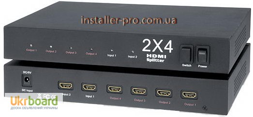 Сплиттер-коммутатор 2х4 HDMI 1080p KanexPro