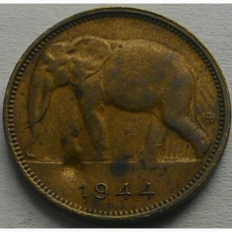 Бельгийское Конго 1 франк 1944 год