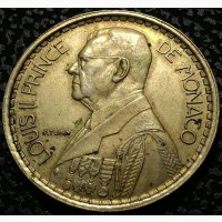 Монако 20 франков 1947 aUNC ф282