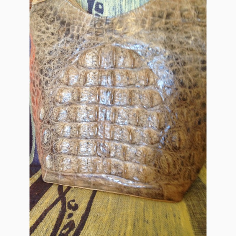Фото 6. Сумка из кожи крокодила и африканского буйвола ручной работы