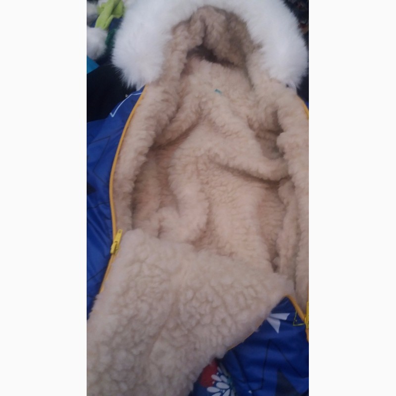Фото 5. Детские зимние комбинезоны Крошка на овчине на выписку 50-64 см