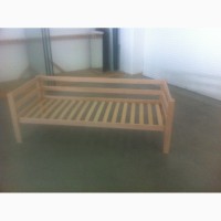 Кровать деревянная с бортиками 80*190 см
