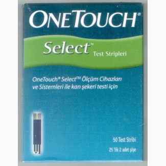 Уже продано: тест-полоски к глюкометру One Touch Select (Ван Тач Селект)
