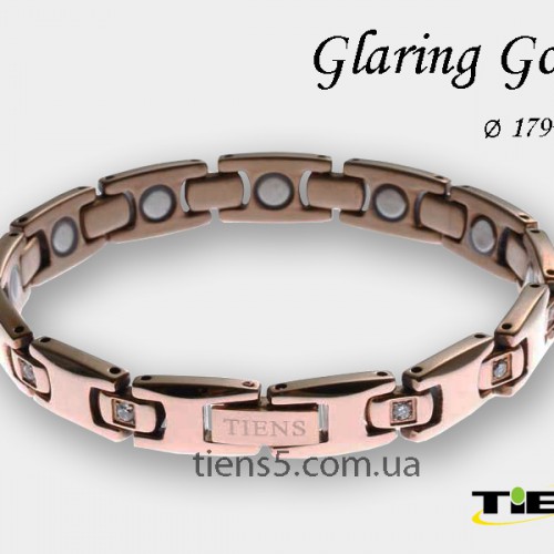 Фото 1/1. Титановый браслет glaring golden (для женщин)
