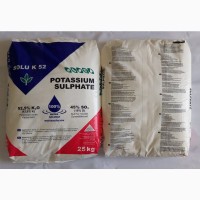 Сульфат калия, 25 кг K2O-50-52%. S-18%, мешок 25кг