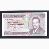 100 франков 2011г. MU 171310. Бурунди. Отличная в коллекцию