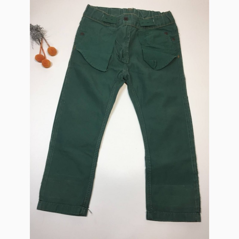 Фото 10. Джинсы HM на 2-3 года 2-3/98 зеленые штаны Брюки джинсовые, детские Н2010