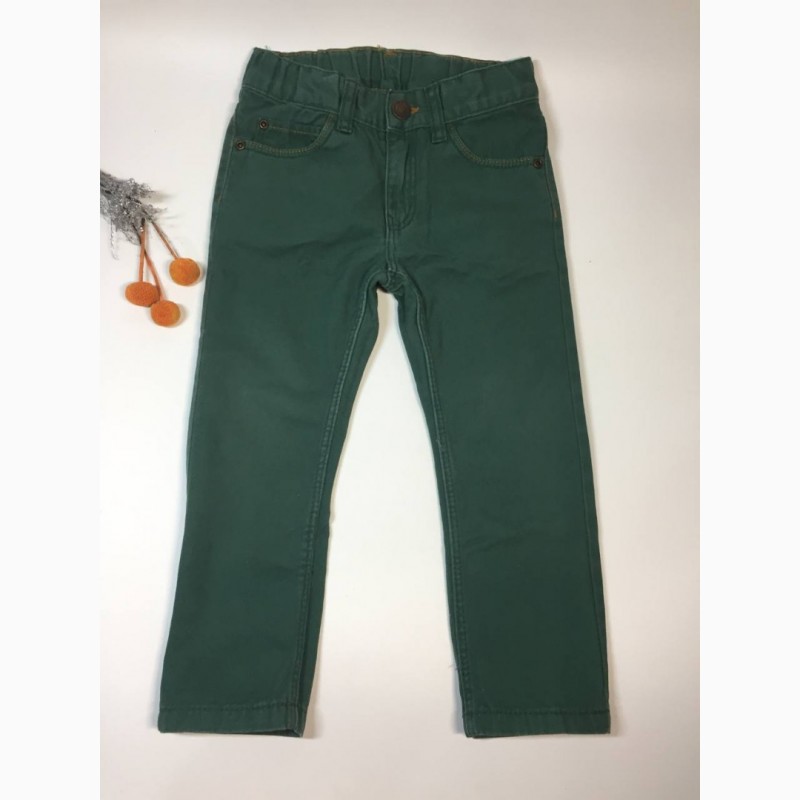 Фото 2. Джинсы HM на 2-3 года 2-3/98 зеленые штаны Брюки джинсовые, детские Н2010