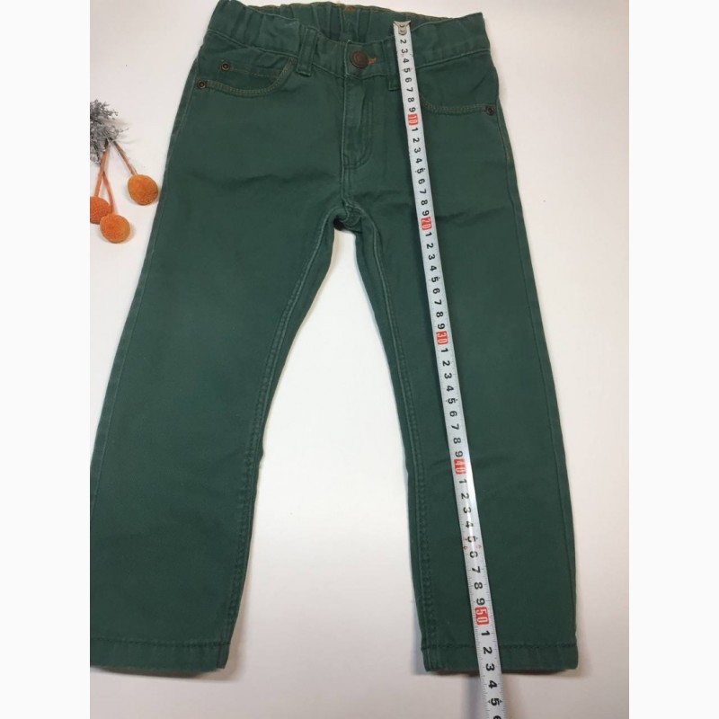 Фото 4. Джинсы HM на 2-3 года 2-3/98 зеленые штаны Брюки джинсовые, детские Н2010