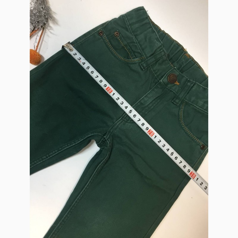 Фото 5. Джинсы HM на 2-3 года 2-3/98 зеленые штаны Брюки джинсовые, детские Н2010