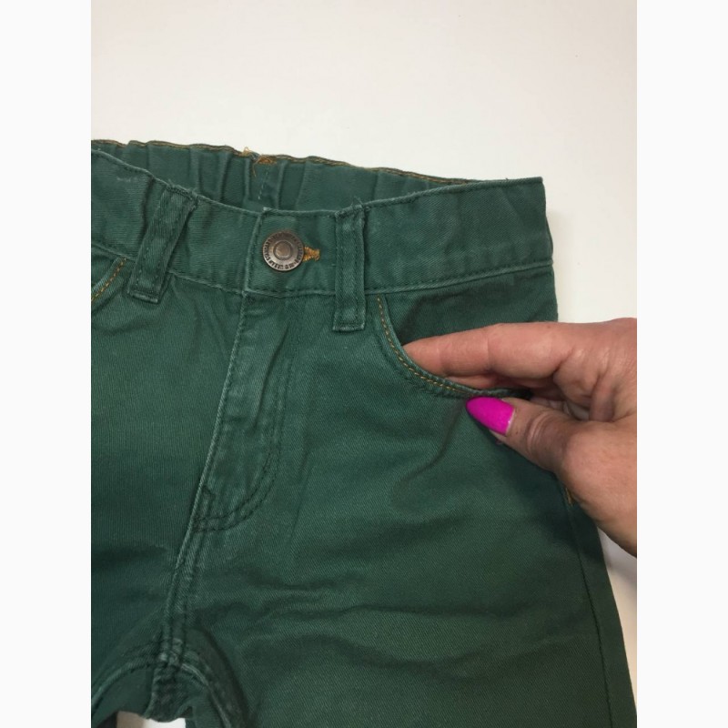 Фото 7. Джинсы HM на 2-3 года 2-3/98 зеленые штаны Брюки джинсовые, детские Н2010