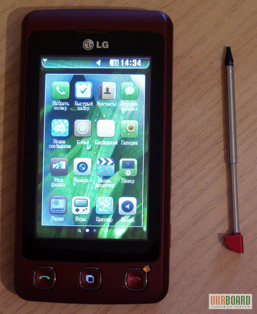 Фото 3. Продам телефон LG KP500 бу в отличном состоянии. Сенсорный экран