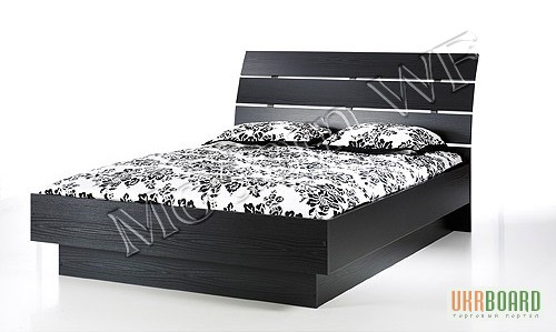 Двуспальная кровать Латте из натурального дерева