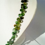 Турмалин зеленый. Ожерелье 45 см