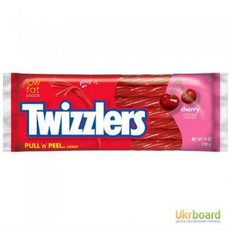 Жевательные конфеты Twizzlers Cherry, 396 гр
