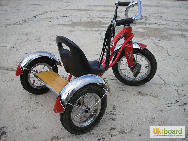 Фото 7. Детский трехколесный велосипед Schwinn roadster trike 12 red (Донецк, Макеевка)