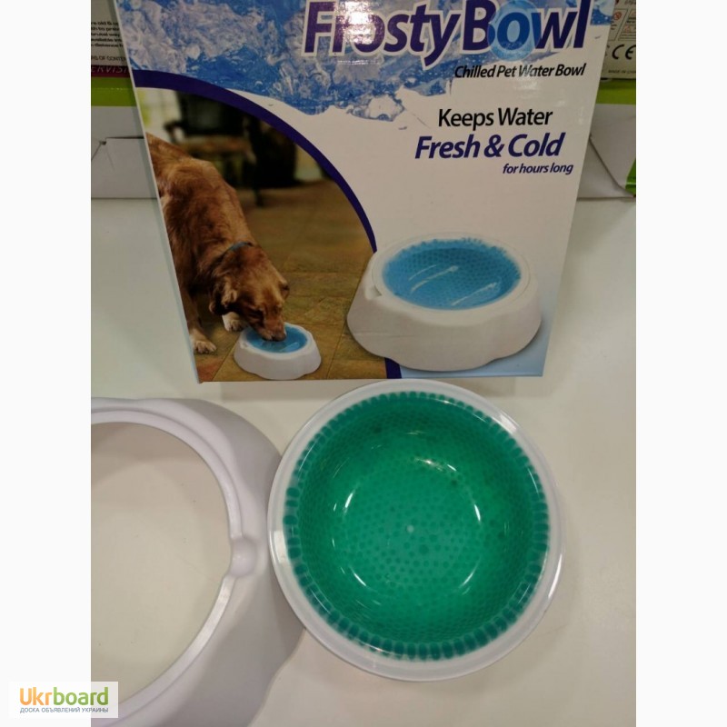 Фото 4. Охлаждающая миска для домашних животных Frosty Bowl