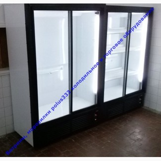 Холодильник витрина духдверный бу 1000-1400л витринный холодильник бу со стеклянной дверью