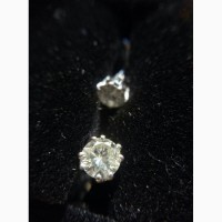 Серьги-пусеты с бриллиантами 0.49 карата