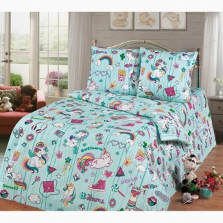 Единороги Dreams - стильное детское постельное белье для девочек (100% хлопок)