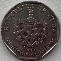 Куба 25 сентаво 1994 год а157