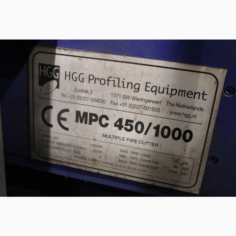Фото 4. Плазменный трубонарезной станок HGG - MPC 450 – 1000 6808 = Mach4metal
