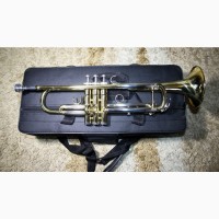 Абсолютно НОВА New Труба музична помпова Slade Designed By USA золото-срібна Trumpet