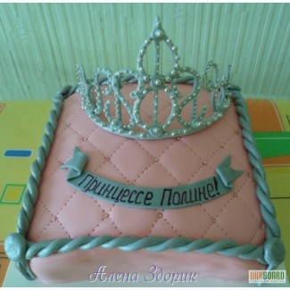 Торт для маленькой принцессы Подушечка с короной