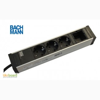 Накладной блок розеток Bachmann Universal 3x220 + Keystone
