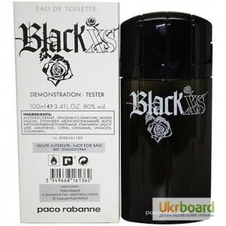Paco Rabanne Black XS туалетная вода 100 ml. (Тестер Пако Рабанна Блэк Икс Эс)