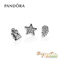 PANDORA шармы-миниатюры для прозрачного медальона 792020CZ