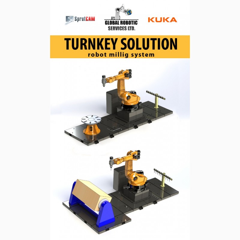 Промышленный робот KUKA для 3Д фрезерования