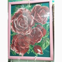 Продам картину розы ручной работы